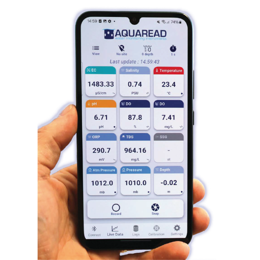 Lire les données de mesure sur portable